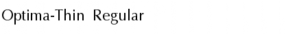 Download Optima-Thin Font
