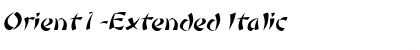 Download Orient1-Extended Font