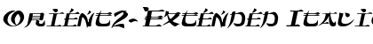 Download Orient2-Extended Font
