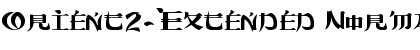 Download Orient2-Extended Font
