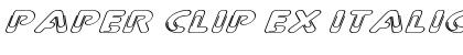Download Paper Clip Ex Italic Font Download Paper Clip Ex Italic Font