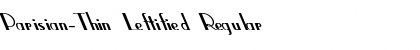 Parisian-Thin Leftified Font