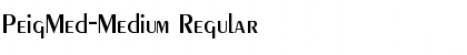 Download PeigMed-Medium Regular Font