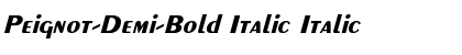 Download Peignot-Demi-Bold Italic Italic Font