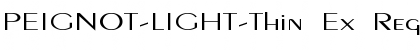 Download PEIGNOT-LIGHT-Thin Ex Regular Font