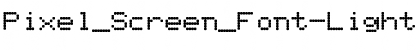 Download Pixel_Screen_Font-Light Font