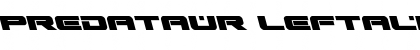 Download Predataur Leftalic Font