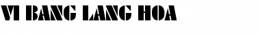 Download VI Bang Lang Hoa Font