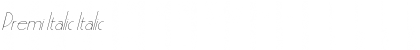 Download Premi Italic Font