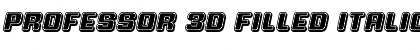 Download Professor 3D Filled Font