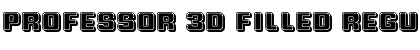 Download Professor 3D Filled Font