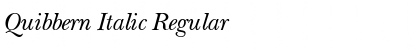 Download Quibbern Italic Regular Font