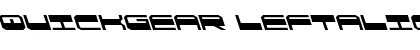 Download QuickGear Leftalic Font