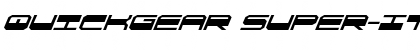 Download QuickGear Super-Italic Font