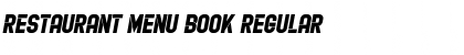 Download Restaurant Menu Book Regular Font