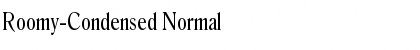 Download Roomy-Condensed Normal Font