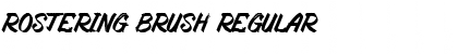 Download Rostering Brush Regular Font