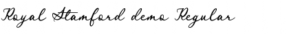 Download Royal Stamford demo Font