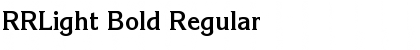 Download RRLight Bold Regular Font