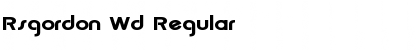 Download Rsgordon Wd Regular Font