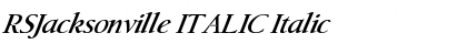 Download RSJacksonville ITALIC Font