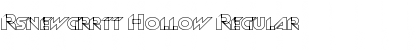 Download Rsnewgrrtt Hollow Regular Font