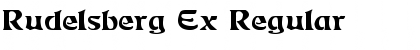 Download Rudelsberg Ex Regular Font