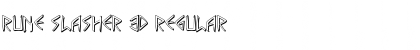 Download Rune Slasher 3D Regular Font