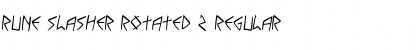 Download Rune Slasher Rotated 2 Regular Font