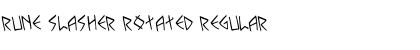 Download Rune Slasher Rotated Regular Font