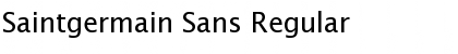 Download Saintgermain Sans Regular Font