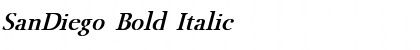 Download SanDiego Bold Italic Font