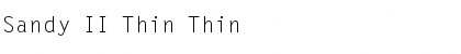 Download Sandy II Thin Thin Font