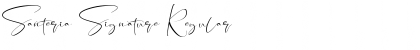 Download Santeria Signature Font