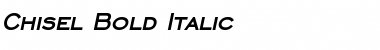 Download Chisel Bold Italic Font