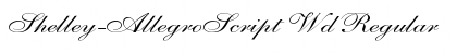 Download Shelley-AllegroScript Wd Regular Font