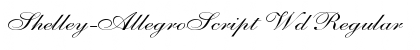 Download Shelley-AllegroScript Wd Font