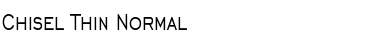 Download Chisel Thin Normal Font