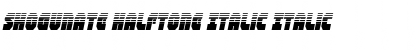 Download Shogunate Halftone Italic Italic Font