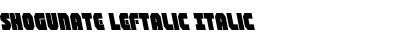 Download Shogunate Leftalic Italic Font