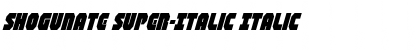 Download Shogunate Super-Italic Italic Font