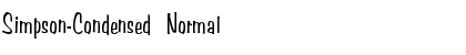 Download Simpson-Condensed Normal Font