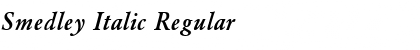 Download Smedley Italic Regular Font