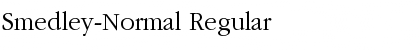 Download Smedley-Normal Regular Font