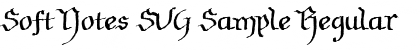 Download Soft Notes SVG Sample Regular Font