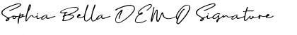 Download Sophia Bella DEMO Signature Font