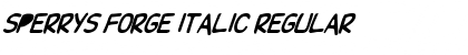 Download Sperrys Forge Italic Regular Font