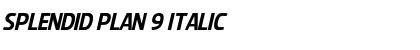 Download Splendid Plan 9 Italic Font