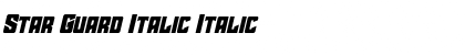 Download Star Guard Italic Italic Font