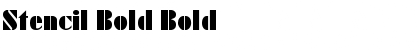 Download Stencil Bold Bold Font